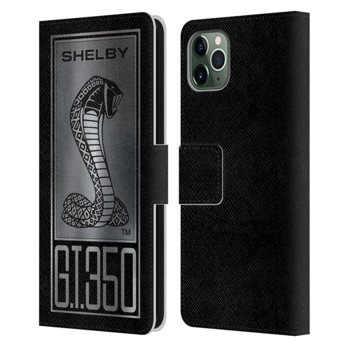 Shelby Car Graphics GT350 Leather Book Wallet Case Cover For Apple iPhone 11 Pro Max