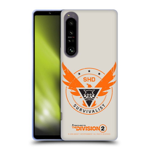 Tom Clancy's The Division 2 Logo Art Survivalist Soft Gel Case for Sony Xperia 1 IV
