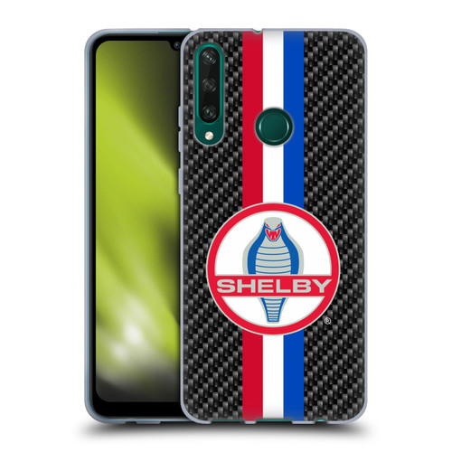 Shelby Logos Carbon Fiber Soft Gel Case for Huawei Y6p