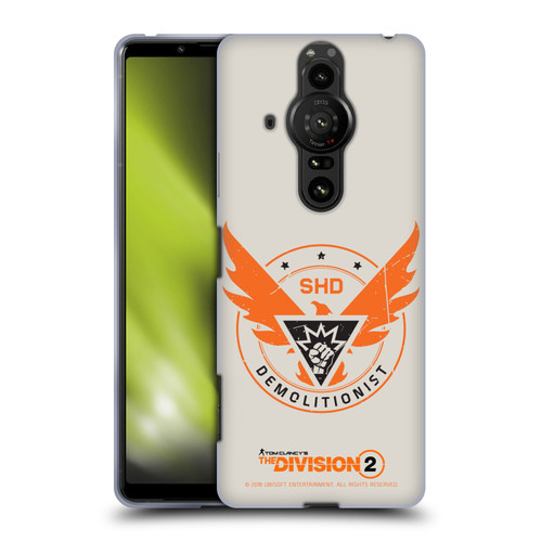 Tom Clancy's The Division 2 Logo Art Demolitionist Soft Gel Case for Sony Xperia Pro-I