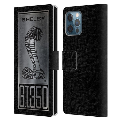 Shelby Car Graphics GT350 Leather Book Wallet Case Cover For Apple iPhone 12 Pro Max