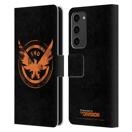 Tom Clancy's The Division Key Art Logo Black Leather Book Wallet Case Cover For Samsung Galaxy S23+ 5G