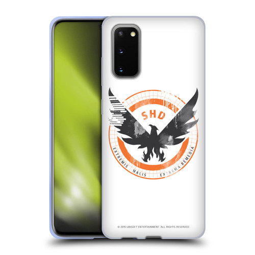 Tom Clancy's The Division Key Art Logo White Soft Gel Case for Samsung Galaxy S20 / S20 5G
