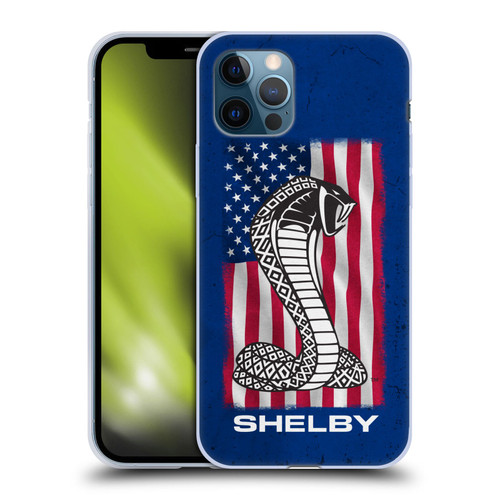 Shelby Logos American Flag Soft Gel Case for Apple iPhone 12 / iPhone 12 Pro