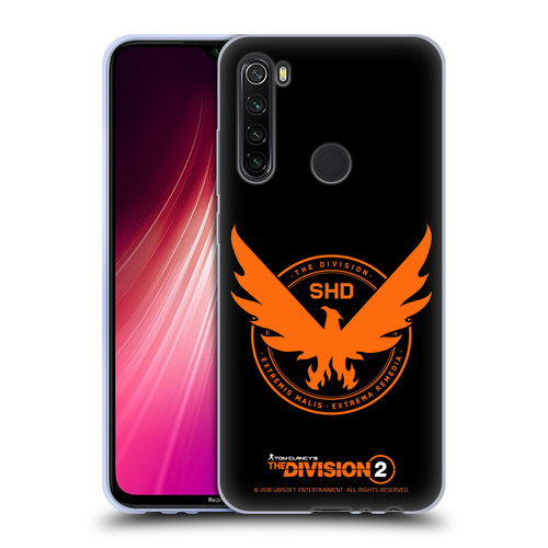 Tom Clancy's The Division 2 Logo Art Phoenix Soft Gel Case for Xiaomi Redmi Note 8T