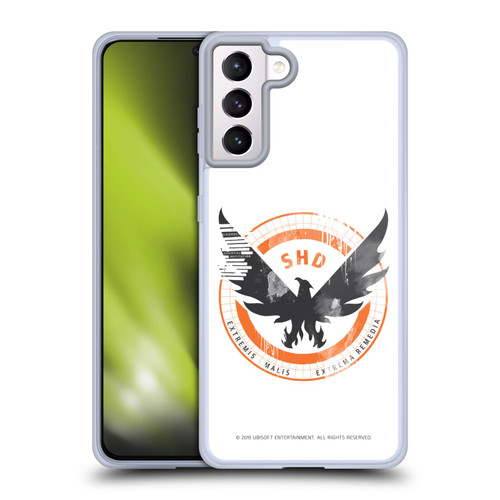 Tom Clancy's The Division Key Art Logo White Soft Gel Case for Samsung Galaxy S21+ 5G
