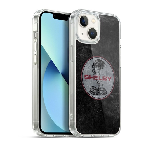 Shelby Logos Distressed Black Soft Gel Case for Apple iPhone 13