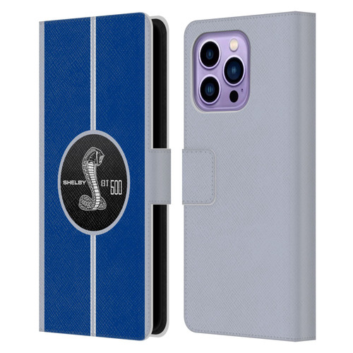 Shelby Car Graphics GT500 Leather Book Wallet Case Cover For Apple iPhone 14 Pro Max