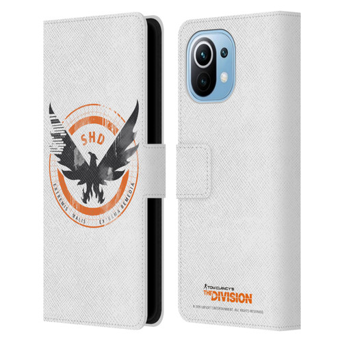 Tom Clancy's The Division Key Art Logo White Leather Book Wallet Case Cover For Xiaomi Mi 11