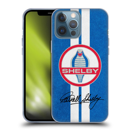 Shelby Logos Distressed Blue Soft Gel Case for Apple iPhone 13 Pro Max