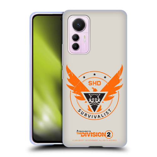 Tom Clancy's The Division 2 Logo Art Survivalist Soft Gel Case for Xiaomi 12 Lite