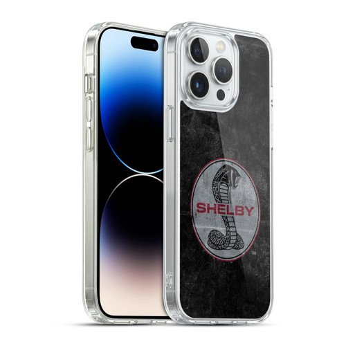 Shelby Logos Distressed Black Soft Gel Case for Apple iPhone 14 Pro Max