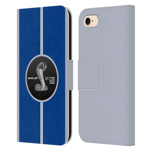 Shelby Car Graphics GT500 Leather Book Wallet Case Cover For Apple iPhone 7 / 8 / SE 2020 & 2022