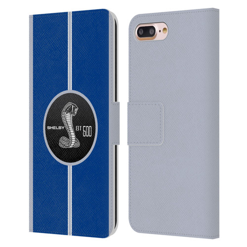Shelby Car Graphics GT500 Leather Book Wallet Case Cover For Apple iPhone 7 Plus / iPhone 8 Plus