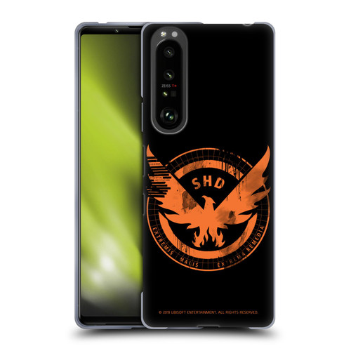 Tom Clancy's The Division Key Art Logo Black Soft Gel Case for Sony Xperia 1 III