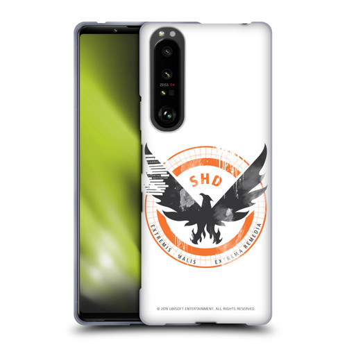 Tom Clancy's The Division Key Art Logo White Soft Gel Case for Sony Xperia 1 III
