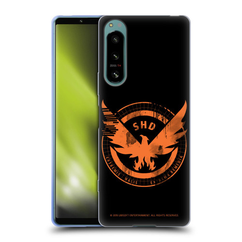 Tom Clancy's The Division Key Art Logo Black Soft Gel Case for Sony Xperia 5 IV