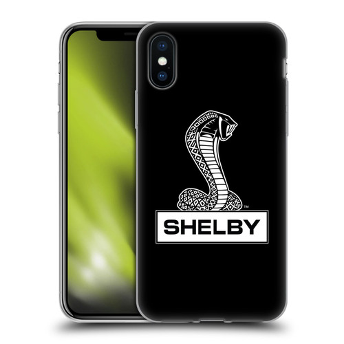 Shelby Logos Plain Soft Gel Case for Apple iPhone X / iPhone XS