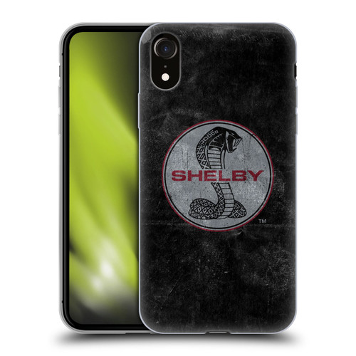 Shelby Logos Distressed Black Soft Gel Case for Apple iPhone XR