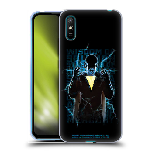 Shazam! 2019 Movie Character Art Lightning Typography Soft Gel Case for Xiaomi Redmi 9A / Redmi 9AT