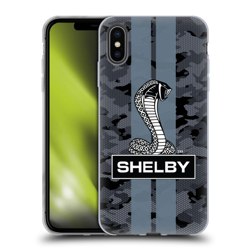 Shelby Logos Camouflage Soft Gel Case for Apple iPhone XS Max