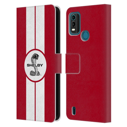 Shelby Car Graphics 1965 427 S/C Red Leather Book Wallet Case Cover For Nokia G11 Plus