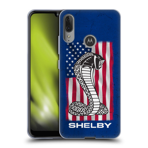 Shelby Logos American Flag Soft Gel Case for Motorola Moto E6 Plus