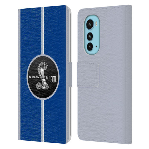 Shelby Car Graphics GT500 Leather Book Wallet Case Cover For Motorola Edge (2022)