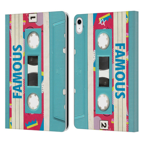 BROS Vintage Cassette Tapes When Will I Be Famous Leather Book Wallet Case Cover For Apple iPad 10.9 (2022)