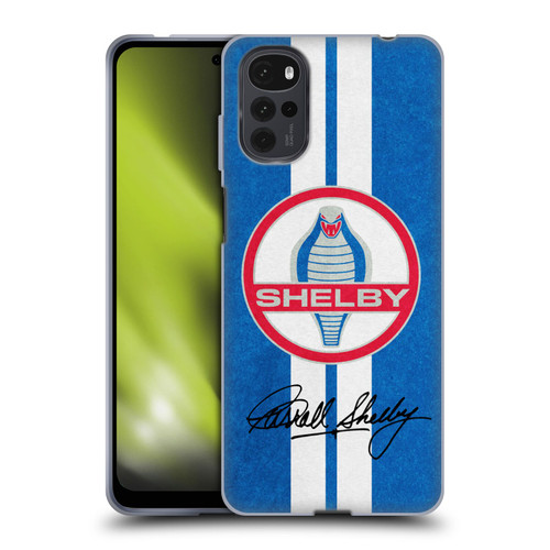 Shelby Logos Distressed Blue Soft Gel Case for Motorola Moto G22