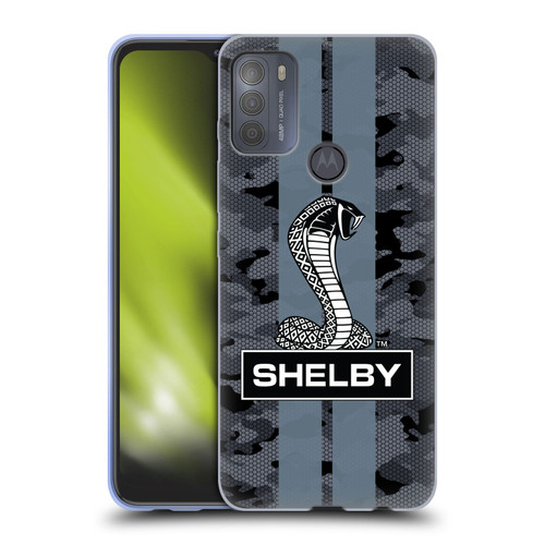 Shelby Logos Camouflage Soft Gel Case for Motorola Moto G50