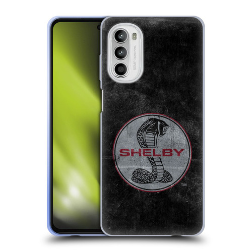 Shelby Logos Distressed Black Soft Gel Case for Motorola Moto G52