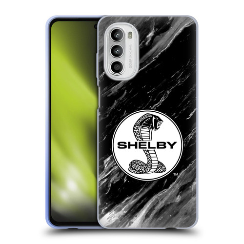Shelby Logos Marble Soft Gel Case for Motorola Moto G52