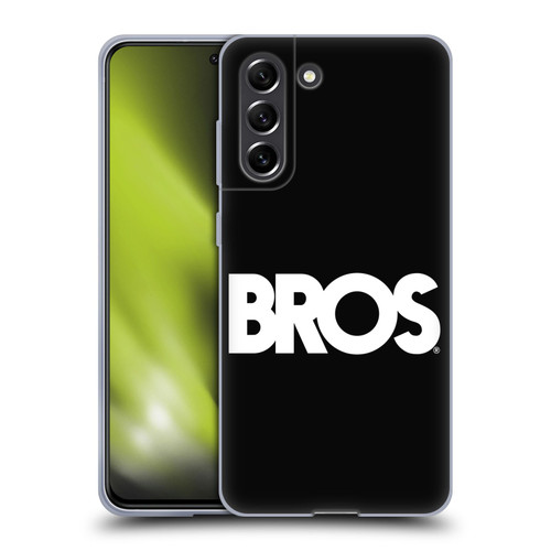 BROS Logo Art Text Soft Gel Case for Samsung Galaxy S21 FE 5G