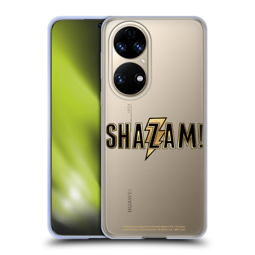 Shazam! 2019 Movie Logos Gold Soft Gel Case for Huawei P50