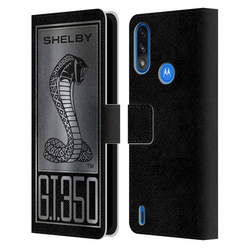 Shelby Car Graphics GT350 Leather Book Wallet Case Cover For Motorola Moto E7 Power / Moto E7i Power