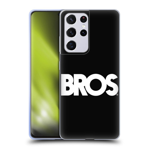 BROS Logo Art Text Soft Gel Case for Samsung Galaxy S21 Ultra 5G