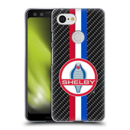 Shelby Logos Carbon Fiber Soft Gel Case for Google Pixel 3