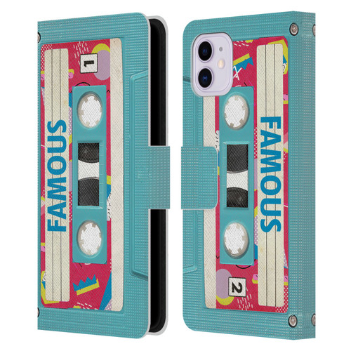 BROS Vintage Cassette Tapes When Will I Be Famous Leather Book Wallet Case Cover For Apple iPhone 11