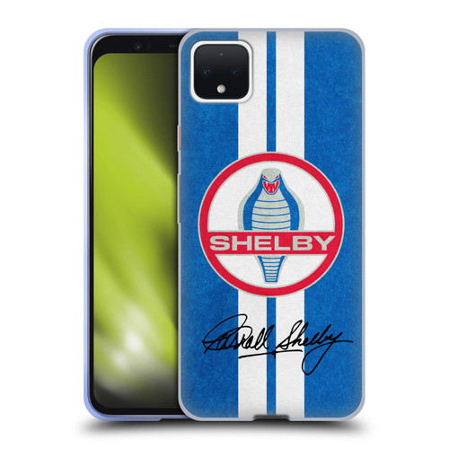 Shelby Logos Distressed Blue Soft Gel Case for Google Pixel 4 XL