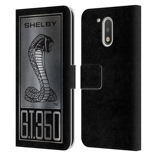 Shelby Car Graphics GT350 Leather Book Wallet Case Cover For Motorola Moto G41