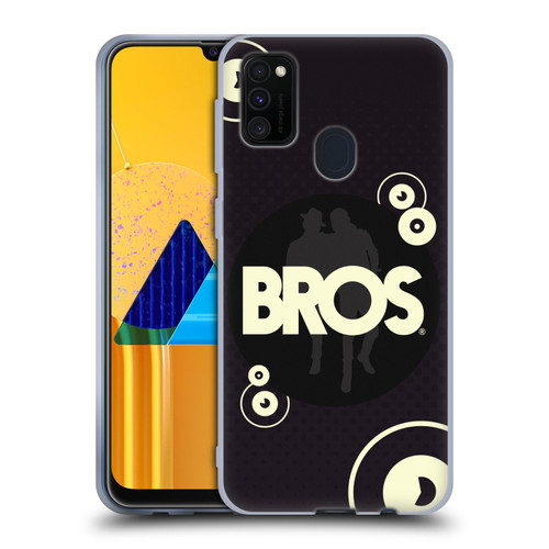 BROS Logo Art Retro Soft Gel Case for Samsung Galaxy M30s (2019)/M21 (2020)