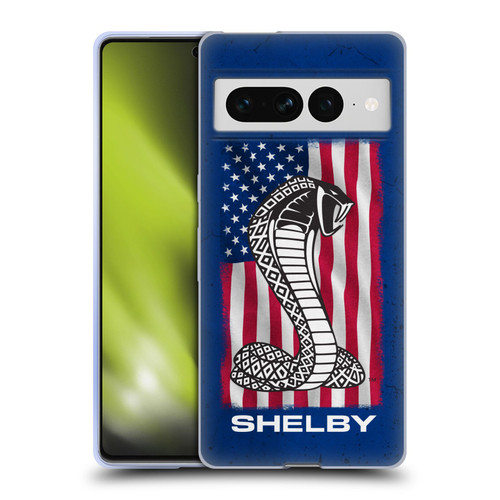 Shelby Logos American Flag Soft Gel Case for Google Pixel 7 Pro