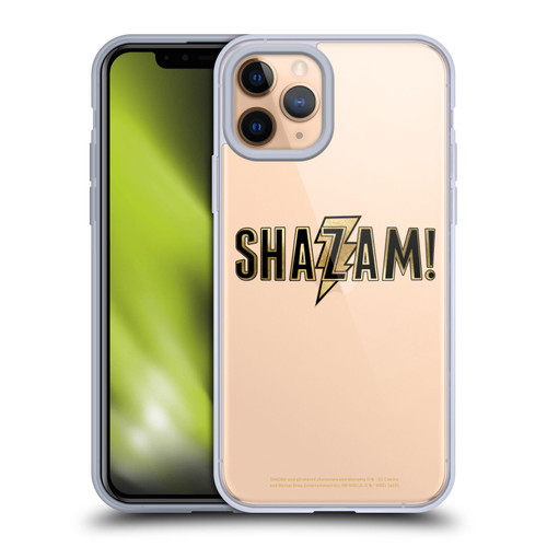 Shazam! 2019 Movie Logos Gold Soft Gel Case for Apple iPhone 11 Pro