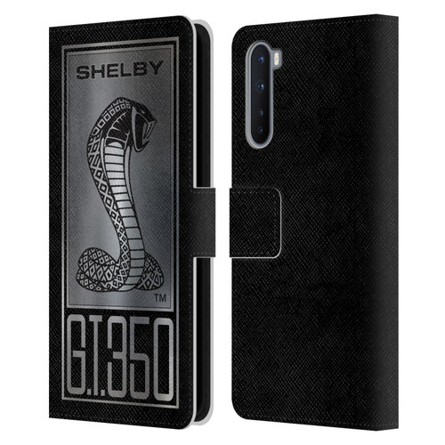 Shelby Car Graphics GT350 Leather Book Wallet Case Cover For OnePlus Nord 5G