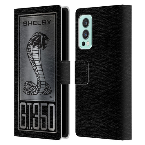 Shelby Car Graphics GT350 Leather Book Wallet Case Cover For OnePlus Nord 2 5G