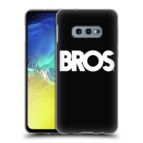 BROS Logo Art Text Soft Gel Case for Samsung Galaxy S10e