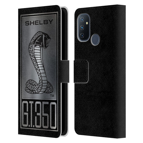 Shelby Car Graphics GT350 Leather Book Wallet Case Cover For OnePlus Nord N100