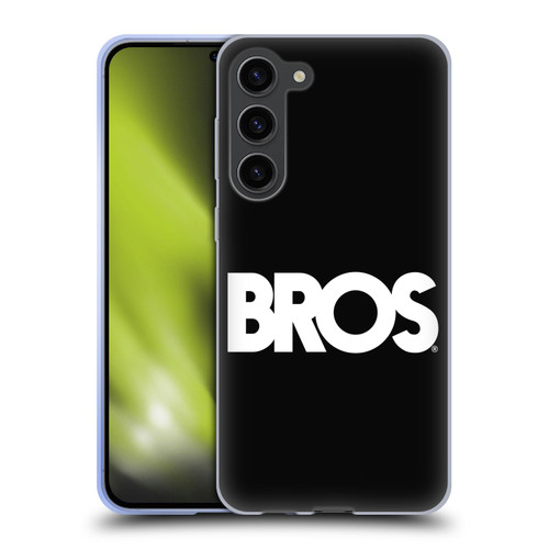 BROS Logo Art Text Soft Gel Case for Samsung Galaxy S23+ 5G
