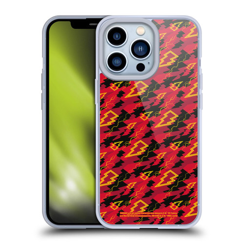Shazam! 2019 Movie Logos Pattern Soft Gel Case for Apple iPhone 13 Pro